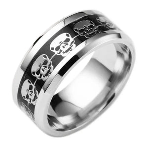 Bague Skull Steampunk – Bijou tête de mort audacieux en acier inoxydable - GoHappy