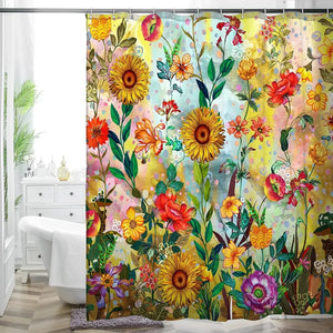Rideau Douche Inspirant Nature Plantes 26 Designs Multi-Tailles - rideaux de douche GoHappy