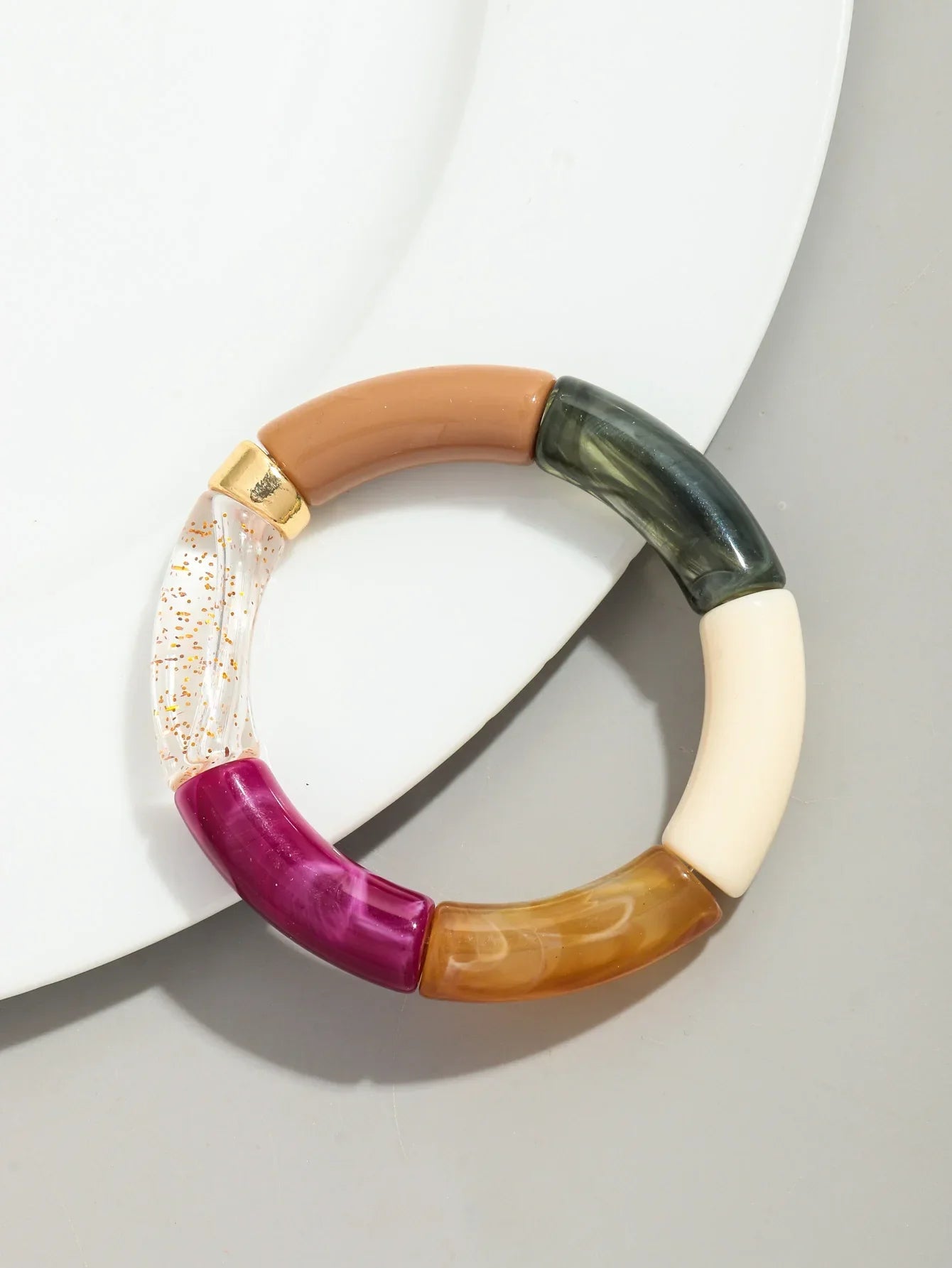 Bracelets acryliques bohème femme – 28 modèles colorés à mixer