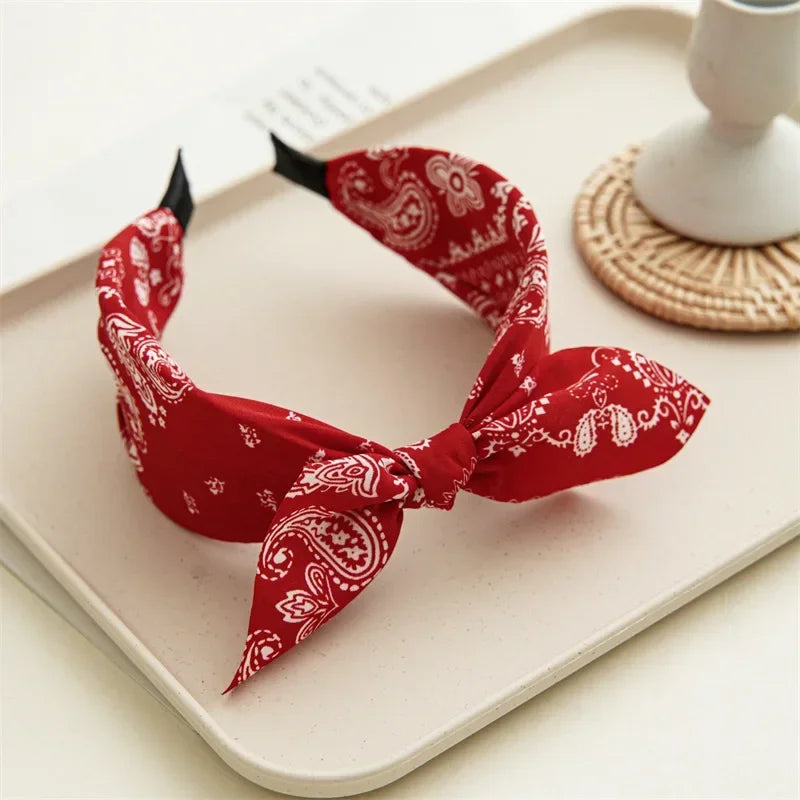 Boho Bow bandeau cheveux femme Paisley - bandana GoHappy