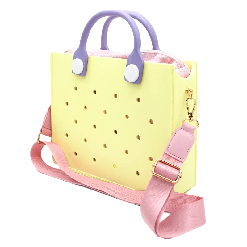 Portofino cabas EVA rigide perforé multicolore