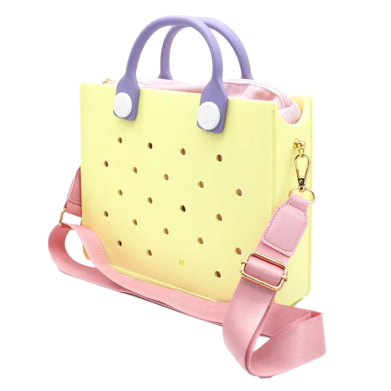 Portofino cabas EVA rigide perforé multicolore - sac perforé EVA GoHappy