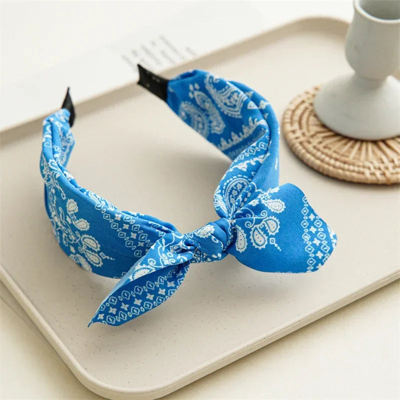 Boho Bow bandeau cheveux femme Paisley - bandana GoHappy