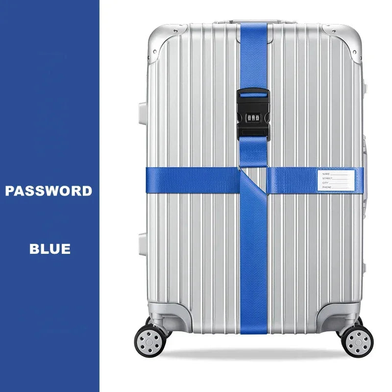 Sangle croisée avec ou sans code antivol Embarquement bagages - sangle de bagage GoHappy
