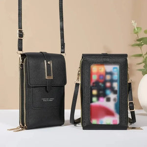 Pochette tactile smartphone et portefeuille avec bandoulière - pochette smartphone GoHappy