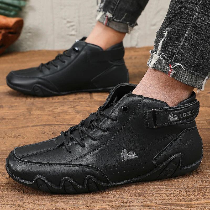 Sahara Walk chaussures montantes cuir souple homme