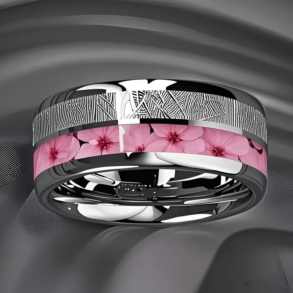 Nature Mood bague unisexe 8 mm - bague GoHappy