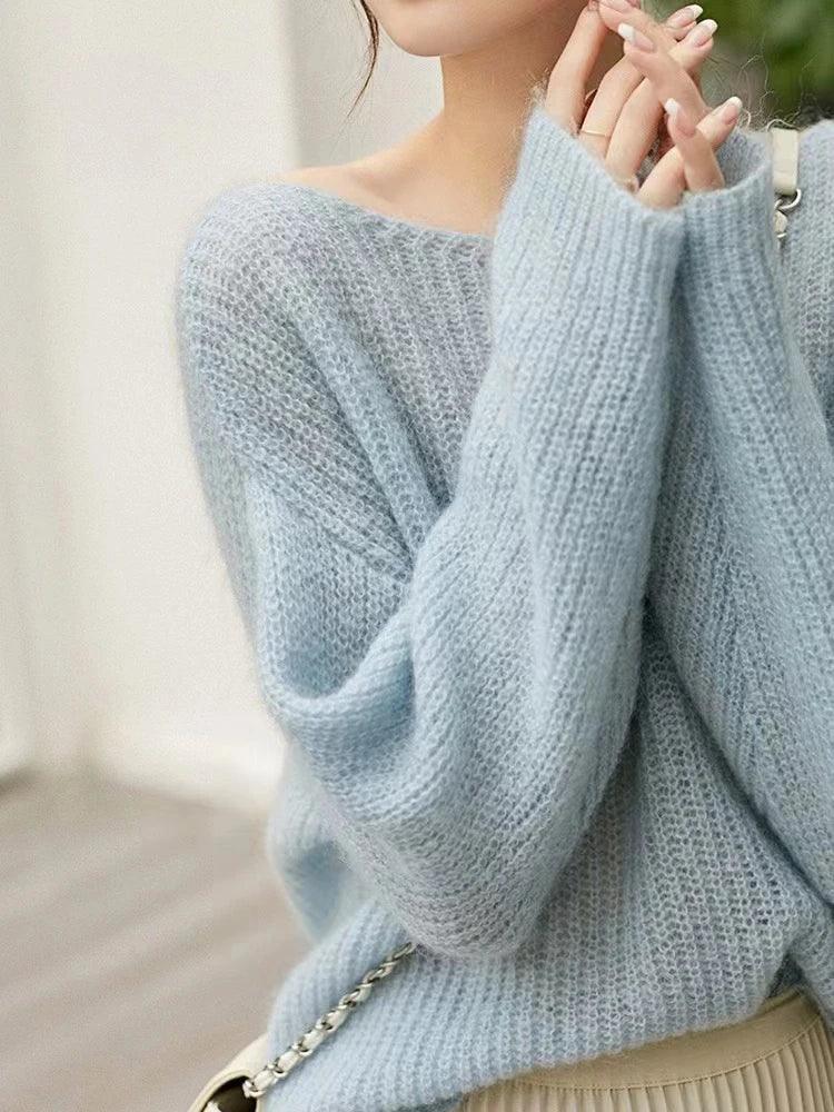Polar Grace pull femme col rond cachemire - pull-over femme GoHappy