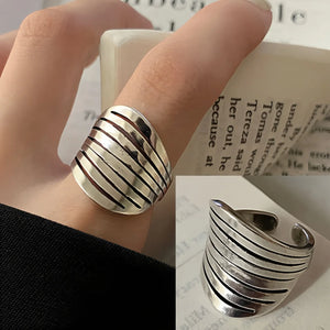 Bague femme Atelier Reflets Spirale Striée bijou fantaisie GoHappy France