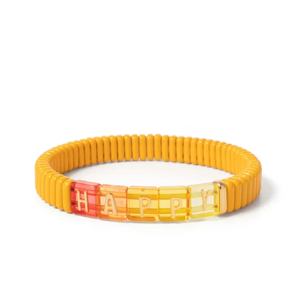 Candy Love bracelet femme élastique bohème coloré - bracelet femme GoHappy