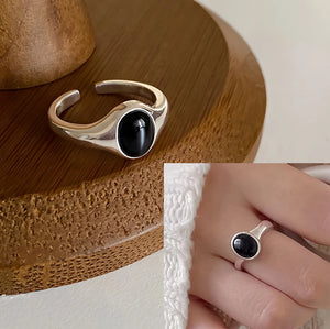 Bague femme Atelier Reflets Cabochon Minuit bijou fantaisie GoHappy France