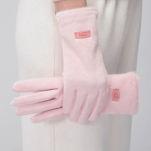 Gants Femme Daim Imitation Vison Tactiles Doux Chauds Élégants - gants GoHappy