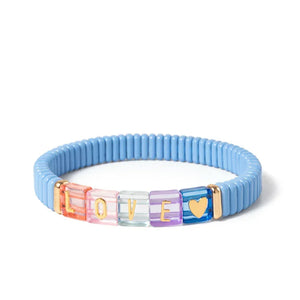 Candy Love bracelet femme élastique bohème coloré - bracelet femme GoHappy