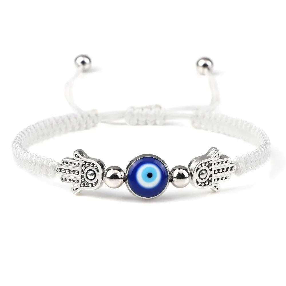 Bracelets Porte-Bonheur Evil Eye en Tissu Tressé - Bracelets Porte-Bonheur GoHappy