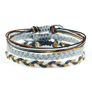 Bracelet Lhassa sable cordon tressé porte-bonheur réglable - bracelets amitié GoHappy