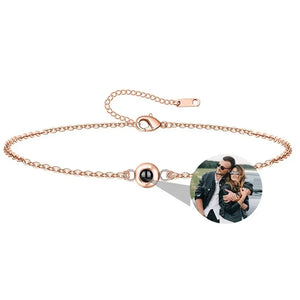 Bracelet Photo Gravé Projection Personnalisable - bracelets personnalisés GoHappy