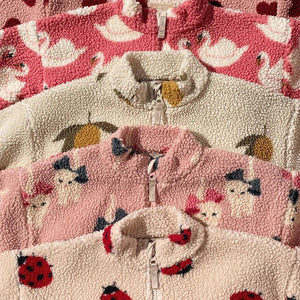 Veste Polaire Enfant Motifs Cartoon Laine Agneau 18 mois à 9 Ans - veste polaire enfant GoHappy