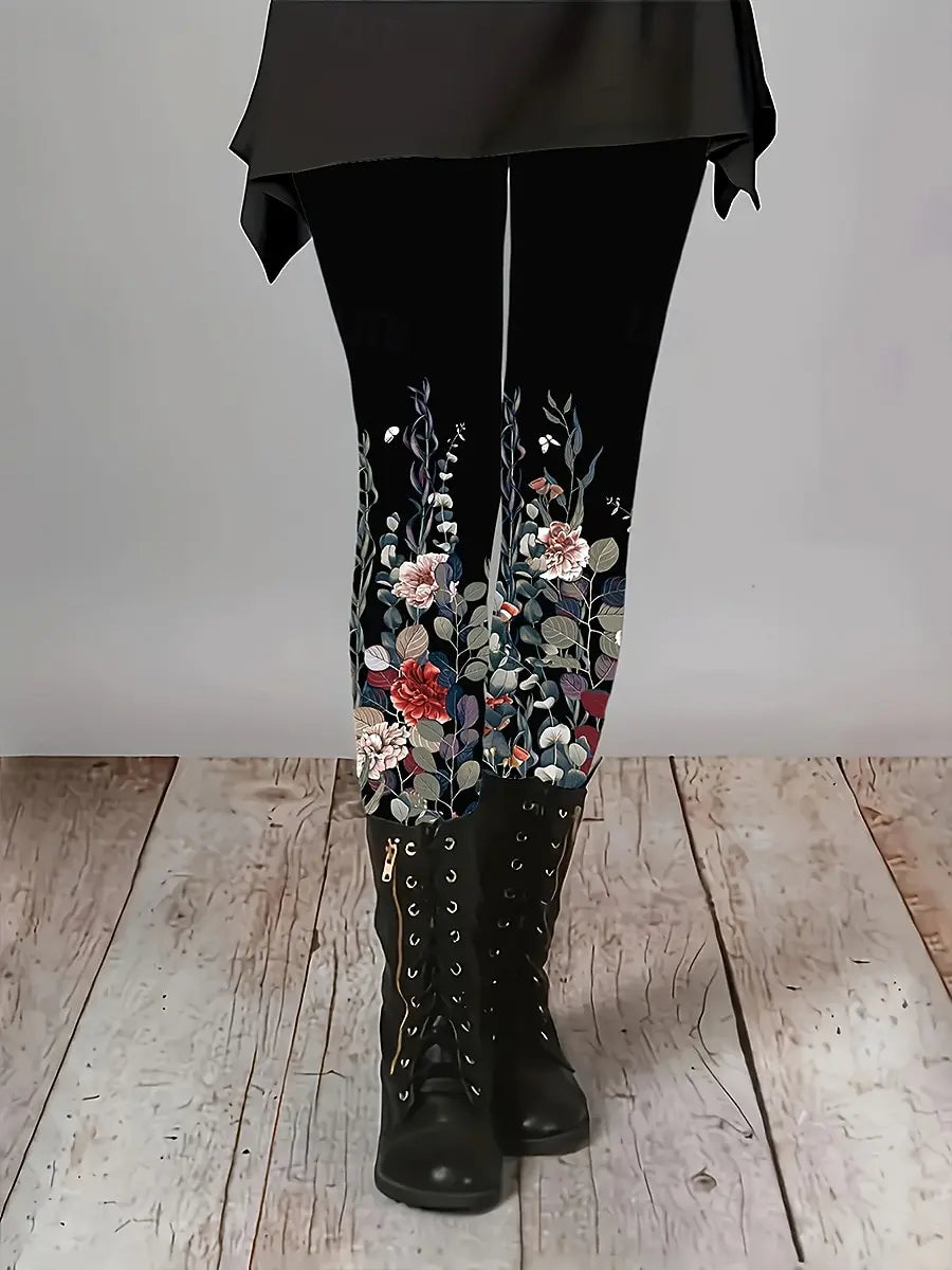 Floral Spirit leggings femme extensible automne hiver