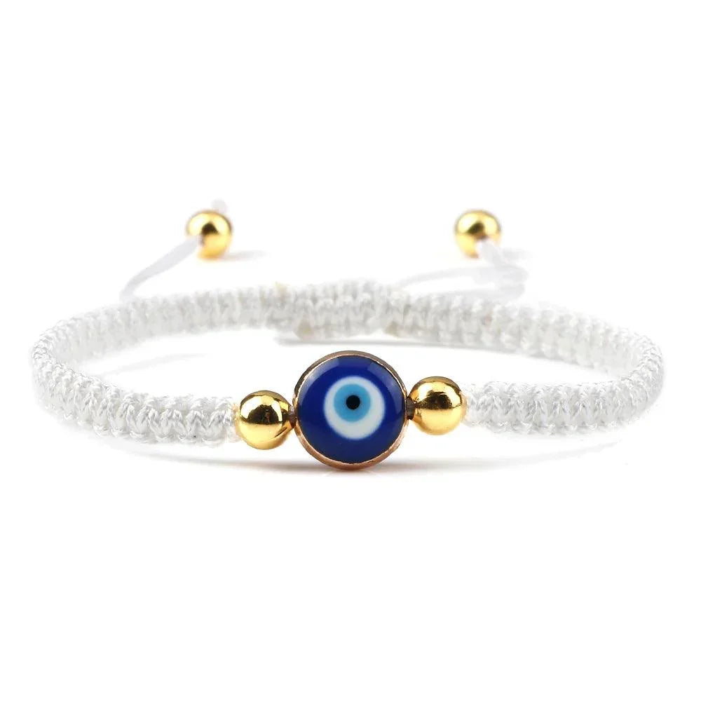 Bracelets Porte-Bonheur Evil Eye en Tissu Tressé - Bracelets Porte-Bonheur GoHappy