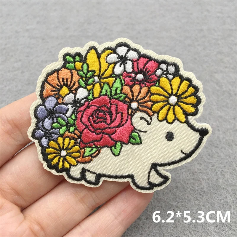 Patchs Brodés Chats Thermocollants Écussons Cartoon Vêtements Sacs