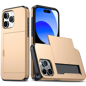 Coque iPhone toutes versions du 16 au 11 avec porte-cartes caché - coque pour smartphone GoHappy