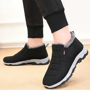 Baskets Montantes Hiver Femme Fourrées Chaudes Antidérapantes - Chaussure Femme GoHappy