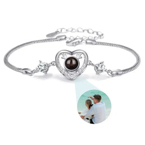 Bracelet Photo Gravé Projection Personnalisable - bracelets personnalisés GoHappy