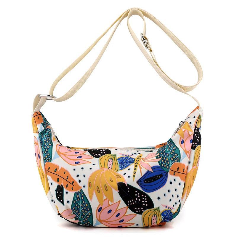 Sac à Bandoulière Motif Floral pour Femme - Style Élégant et Compact - Sac à main GoHappy
