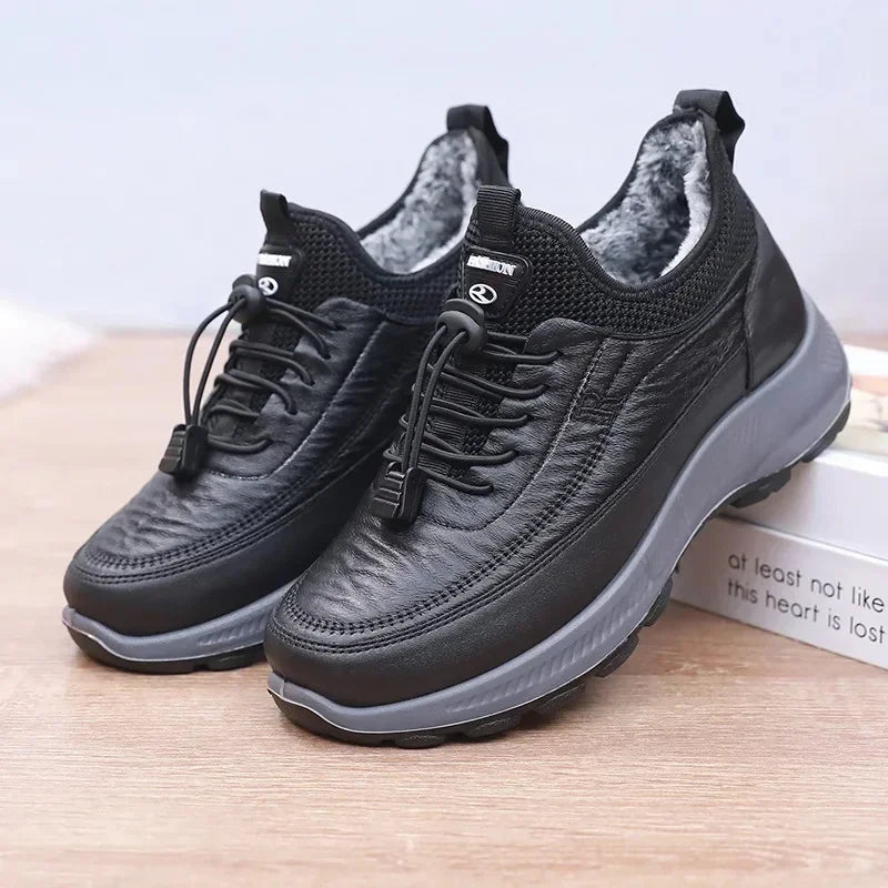 Chaussures Chaudes Marche Hiver Antidérapantes Confort - Chaussure Femme GoHappy