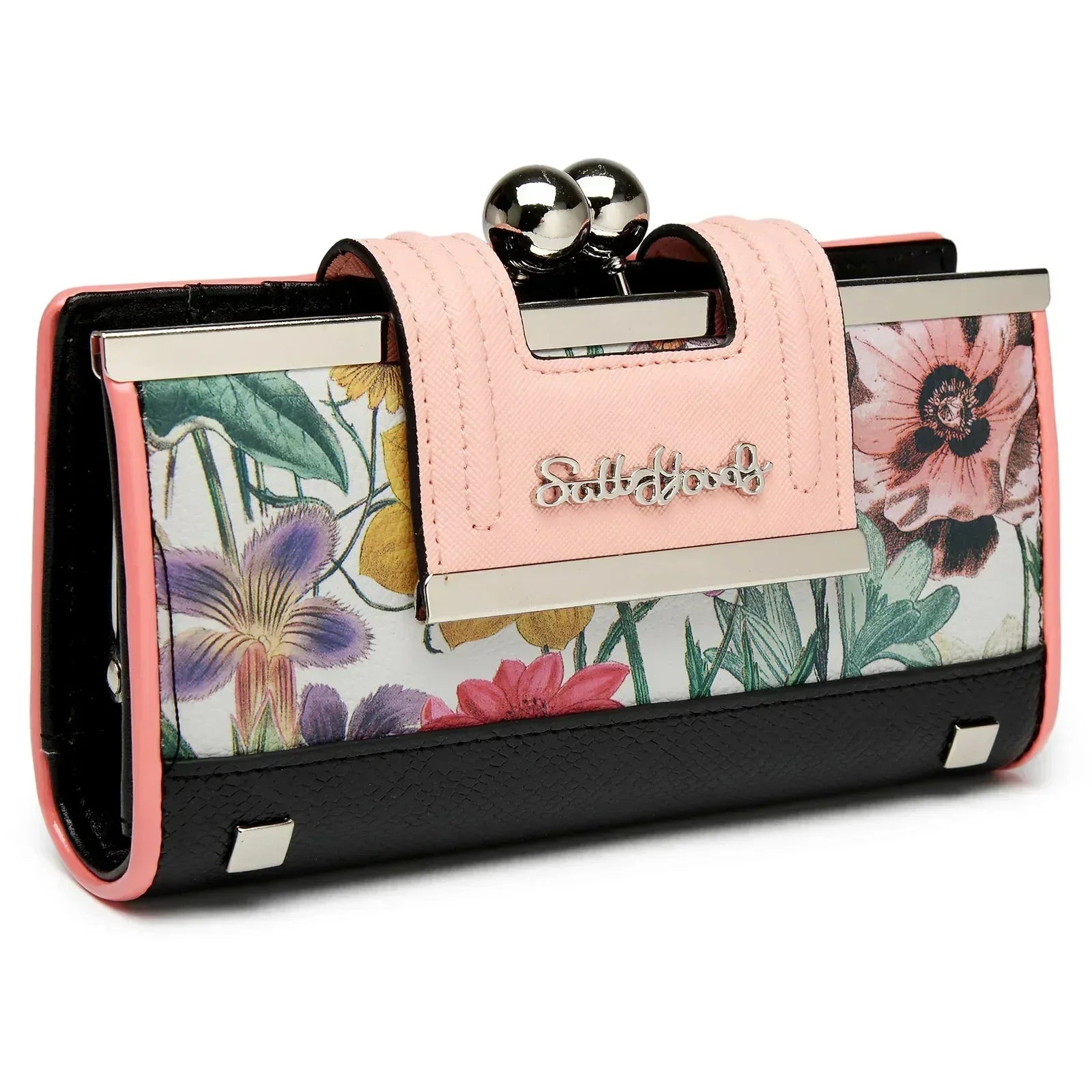 Portofino Bloom portefeuille femme fleuri chic multifonction - portefeuille GoHappy