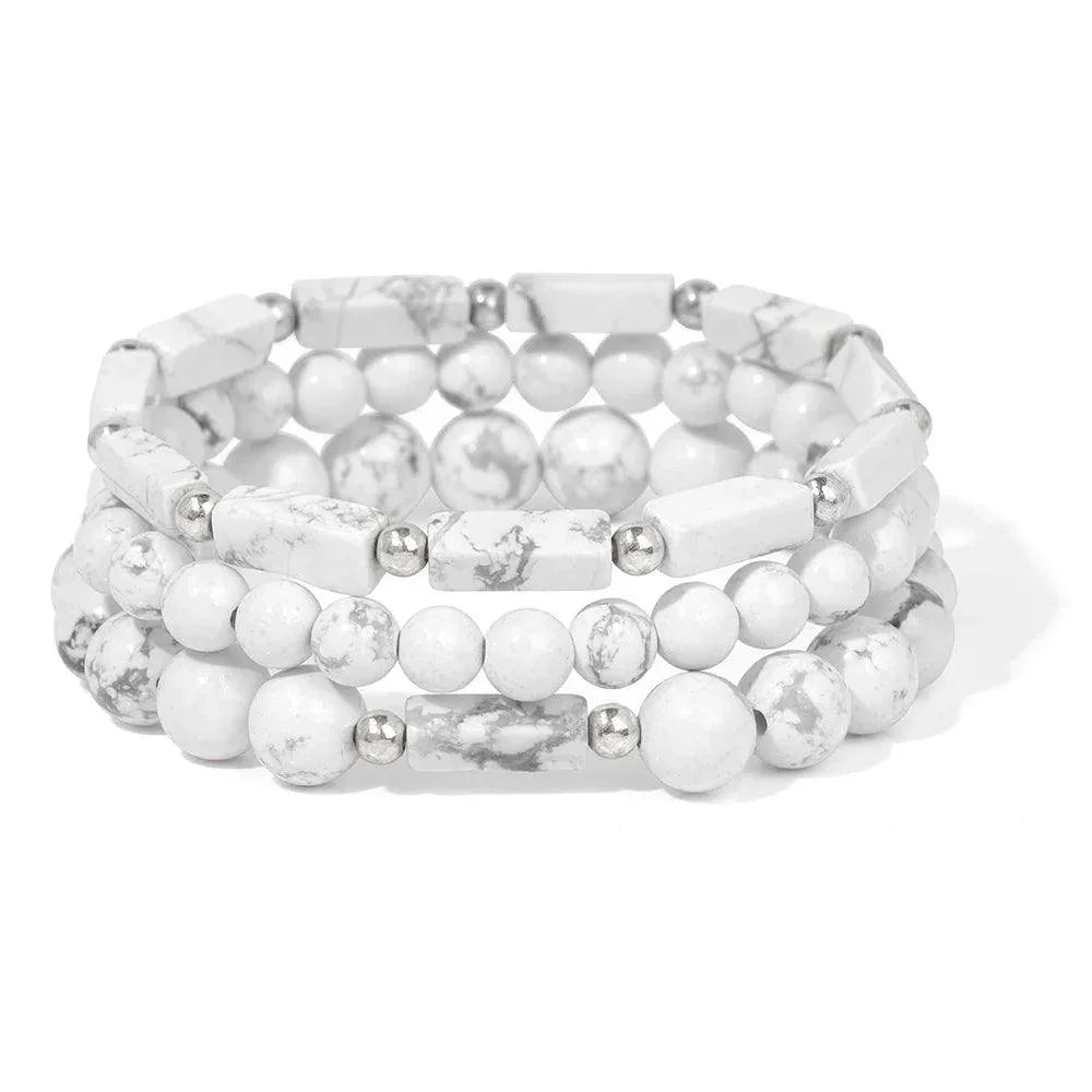 Bracelet multicouche en pierres naturelles pour hommes – Onyx, lave & hématite - Bijou Bracelet GoHappy