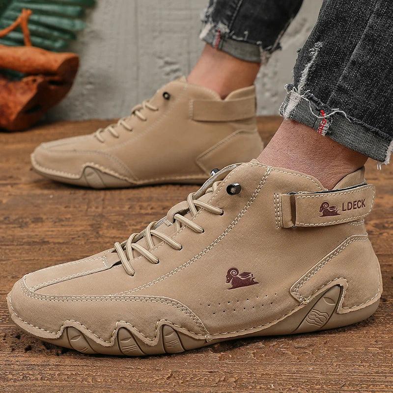 Sahara Walk chaussures montantes cuir souple homme