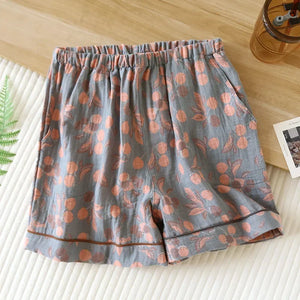 Short de Nuit Japonais en Coton pour Femme - Tissu Léger et Respirant - pyjama GoHappy