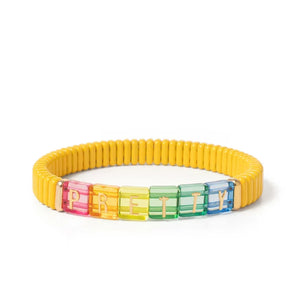 Candy Love bracelet femme élastique bohème coloré - bracelet femme GoHappy