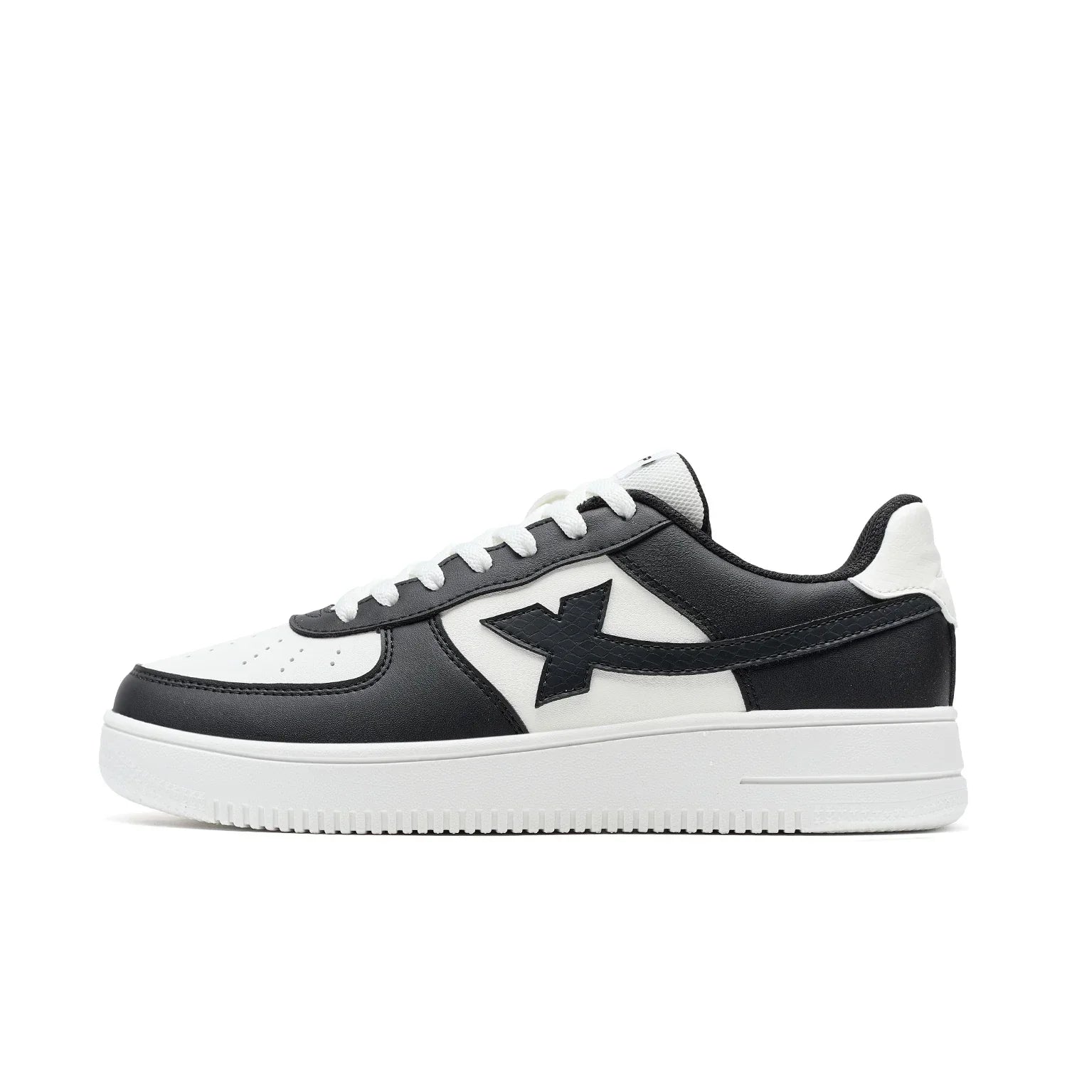 basket homme cuir noir blanc sneaker tendance léger confortable GoHappy France