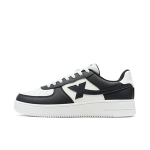 basket homme cuir noir blanc sneaker tendance léger confortable GoHappy France