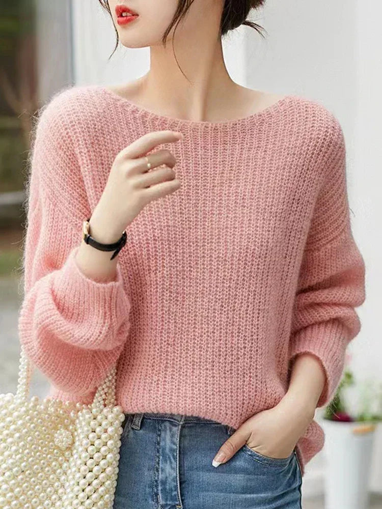 Polar Grace pull femme col rond cachemire - pull-over femme GoHappy