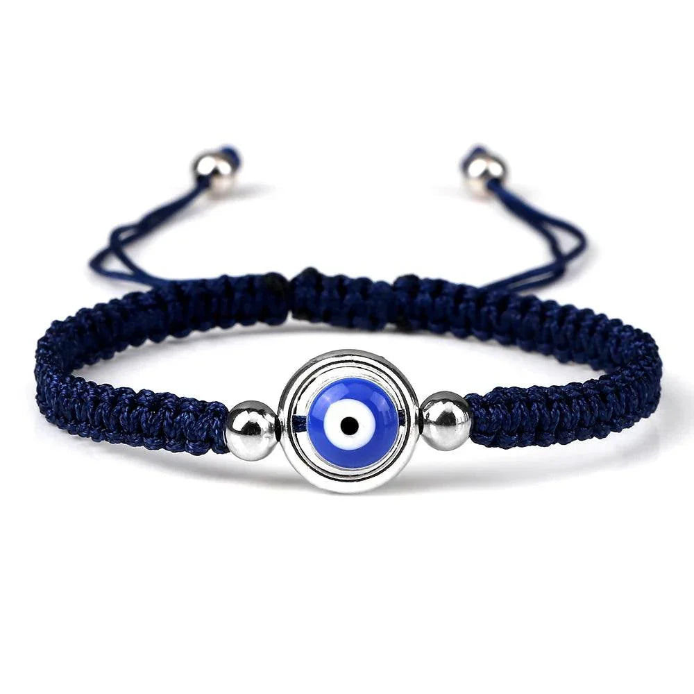 Bracelets Porte-Bonheur Evil Eye en Tissu Tressé - Bracelets Porte-Bonheur GoHappy