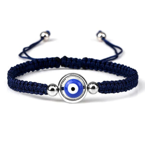 Bracelets Porte-Bonheur Evil Eye en Tissu Tressé - Bracelets Porte-Bonheur GoHappy