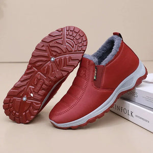 Baskets Montantes Hiver Femme Fourrées Chaudes Antidérapantes - Chaussure Femme GoHappy