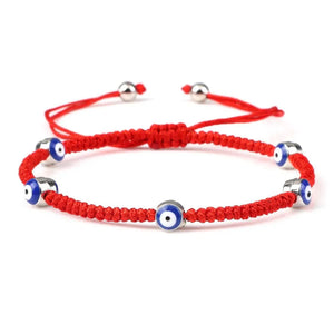 Bracelets Porte-Bonheur Evil Eye en Tissu Tressé - Bracelets Porte-Bonheur GoHappy