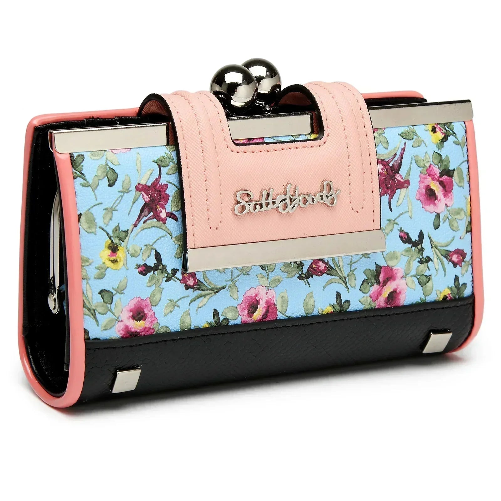 Portofino Bloom portefeuille femme fleuri chic multifonction - portefeuille GoHappy