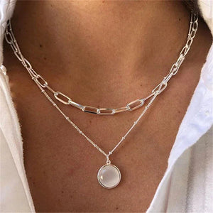 Colliers style bohème multirangs œil et croix - Colliers style bohème multirangs GoHappy
