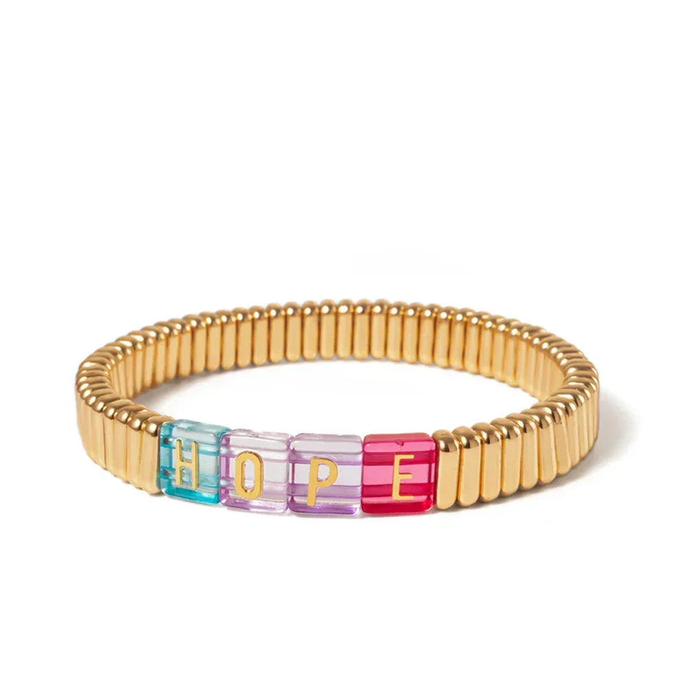Candy Love bracelet femme élastique bohème coloré - bracelet femme GoHappy