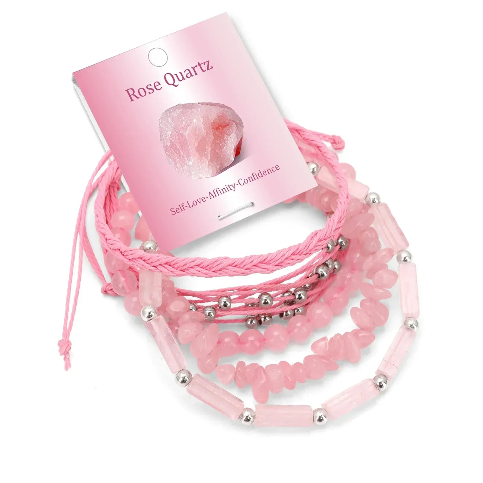 Bracelets Pierres Naturelles Empilables Set 3-5 Bohème 19cm - bracelets en pierres femme GoHappy