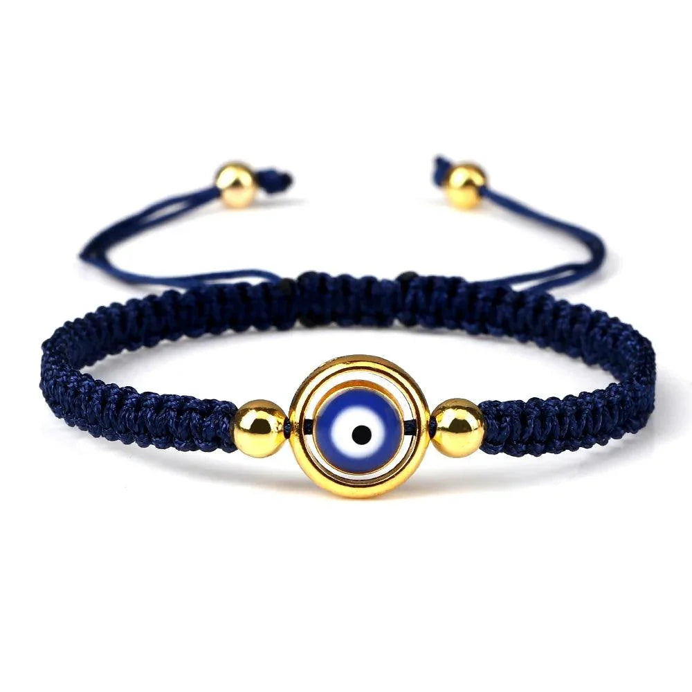 Bracelets Porte-Bonheur Evil Eye en Tissu Tressé - Bracelets Porte-Bonheur GoHappy