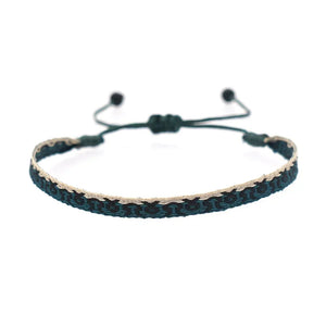 Bracelet Tissé Main Colombie Motifs Ethniques Bohème Amitié - bracelets tissés GoHappy