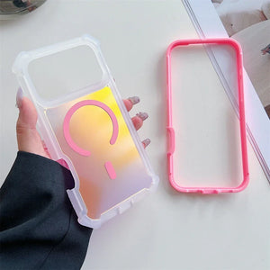 Neon coque iPhone 17 couleur changeante MagSafe - coque pour smartphone GoHappy