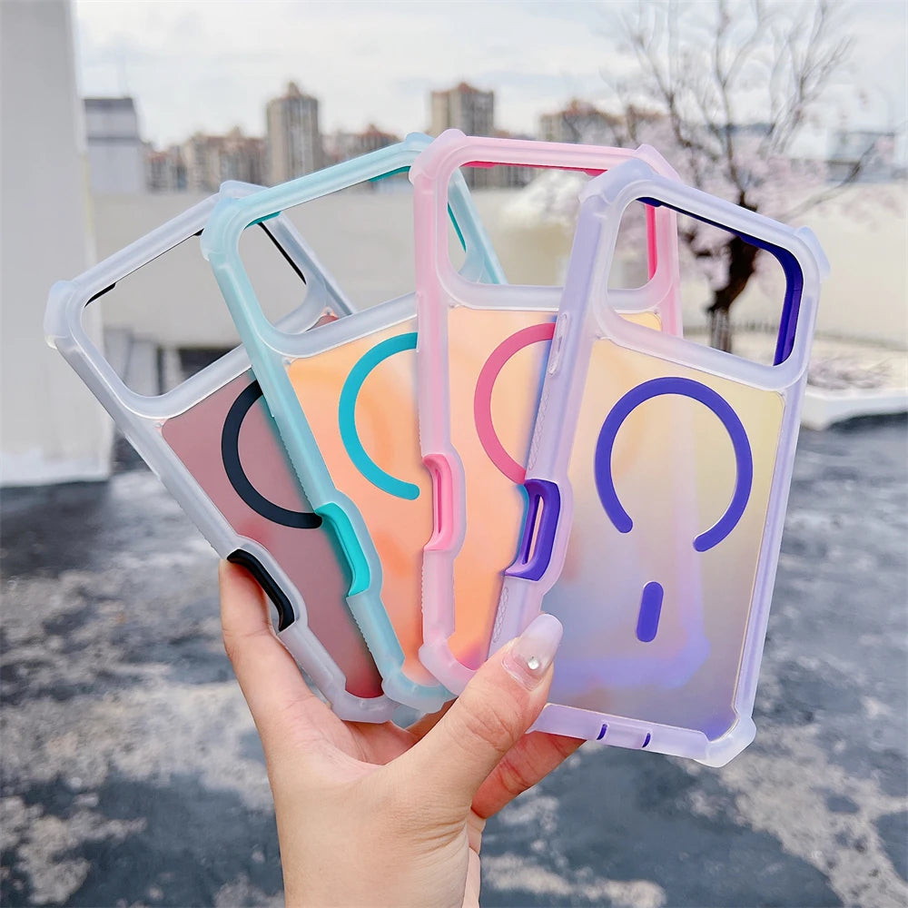 Neon Cloud coque iPhone 17 couleur changeante MagSafe