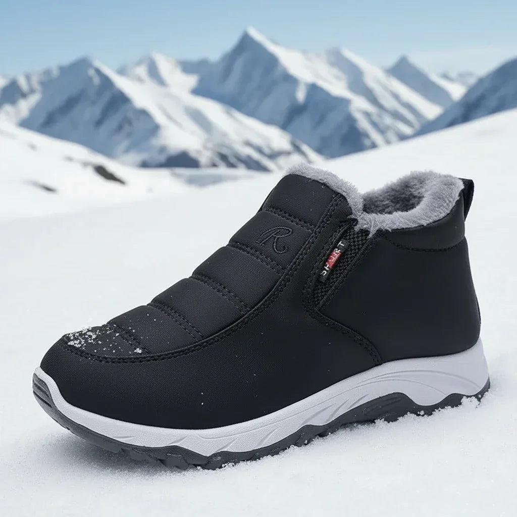 Baskets Montantes Hiver Femme Fourrées Chaudes Antidérapantes - Chaussure Femme GoHappy